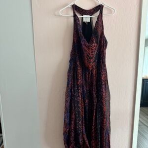 Red and black HD in Paris Maxi Dress, size M